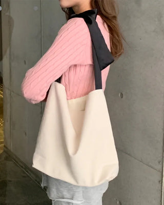 Ribbon Hand Tote Bag