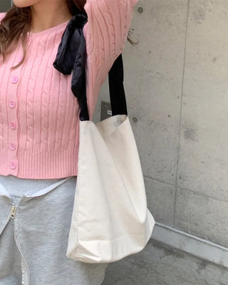 Ribbon Hand Tote Bag