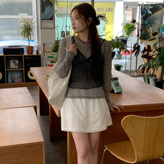 Slit Slim Fit Long Sleeve T-Shirt