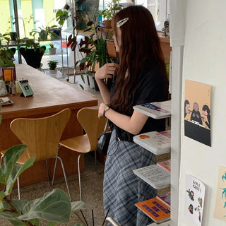 String Cropped Short-Sleeve Shirt
