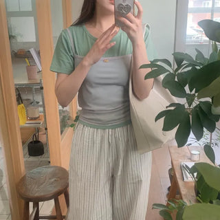 Mesh layered sleeveless top