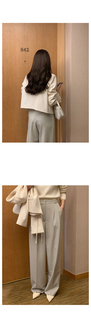 Collarless jacket in 3 colors!