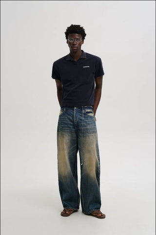 [MASONPRINCE] Durable Washed Jeans