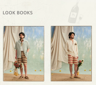 [CULTUM] Striped Knit Shorts