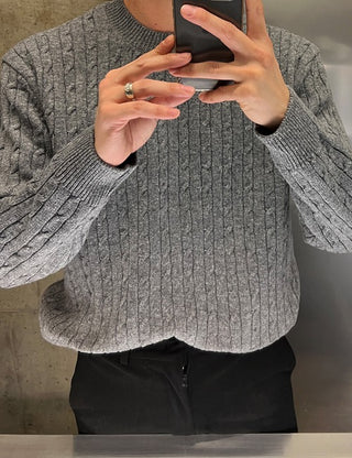 Basic Cable Round Knit (6 colors)