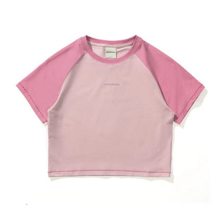[Monterest] Raglan Sleeve Color Block Slim Fit Tee