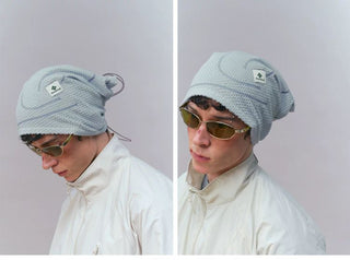 [Monterest] Fleece Beanie with Dual Track Drawstring