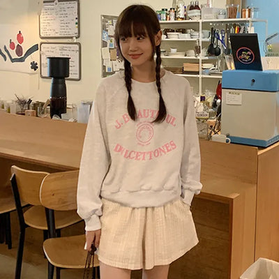 Printed sweatshirt long-sleeved T-shirt