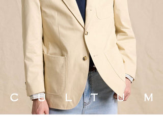 [CULTUM] Cotton Twill Sack Blazer