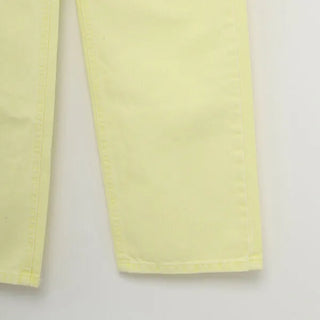 Colored straight denim pants
