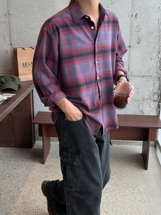 Jude Tartan Check Natural Fit Shirt