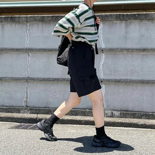 nylon cargo half pants