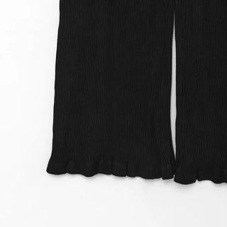 Frilled Rib Pants