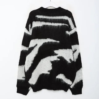 (Unisex) Oversized Zebra Knit