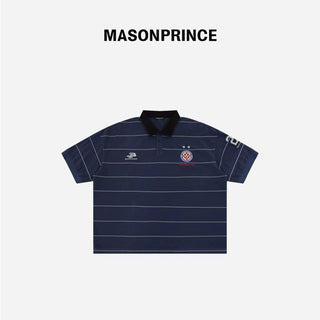 [MASONPRINCE] Sporty Striped Coach Polo Shirt
