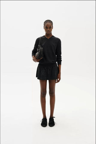 [MASONPRINCE] Deconstructed Cotton Mini Skirt
