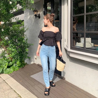Skinny Fit Light Denim Pants