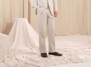 [CULTUM] Herringbone Brushed Flannel Suit Set