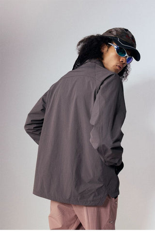 [Monterest] Quick-Dry Relaxed Fit Collared Shirt