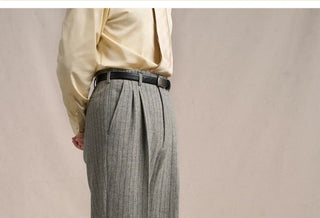 [CULTUM] Heavyweight Wool Double Pleat Trousers