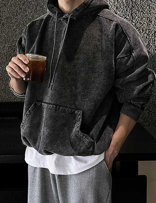 Stone Washed Fleece Hoodie (2 colors)