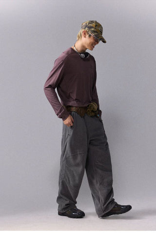 [Monterest] Fleece Wide Leg Drawstring Pants