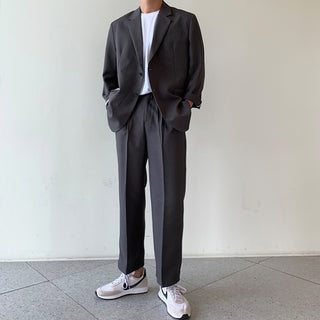 Street Casual Linen Suit Set (4 colors)