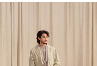 [CULTUM] Washed Cotton Twill Lapel Jacket