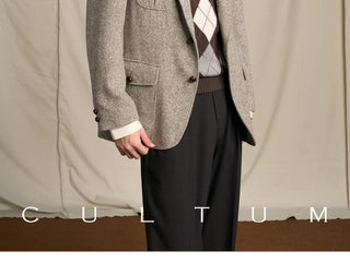 [CULTUM] Wool Tweed Ivy Hunting Jacket