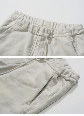 [Monterest] Washed Splatter Fleece-Lined Straight Pants