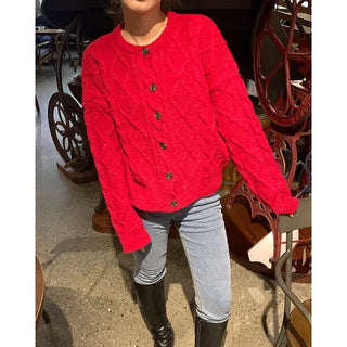 Round Cable Cardigan