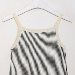 Striped sleeveless top