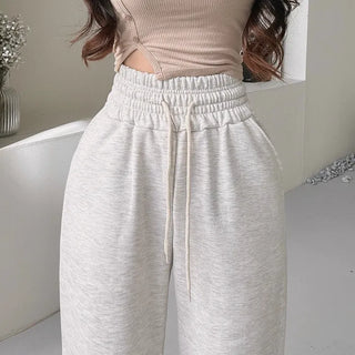 Belly Fat Elimination Fleece-Lined Elastic Waist Training Pants