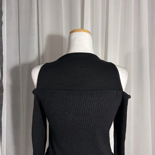 Buckle Cardigan Sleeveless Tee Color Block