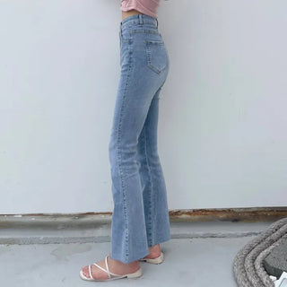 Sticky Stretch Petite Bootcut Denim Pants Jeans Medium