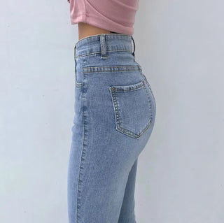 Sticky Stretch Petite Bootcut Denim Pants Jeans Medium