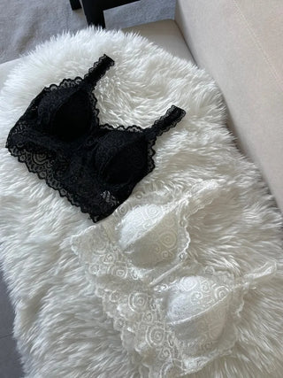 See-through Lace Strap Bralette Bra Top Layered Sleeveless