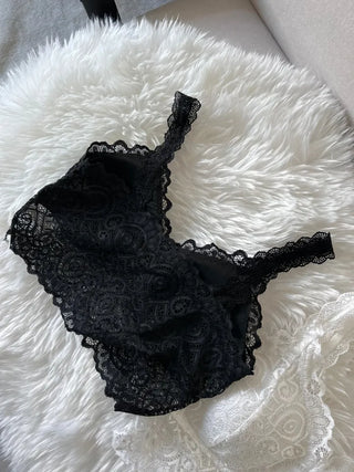 See-through Lace Strap Bralette Bra Top Layered Sleeveless