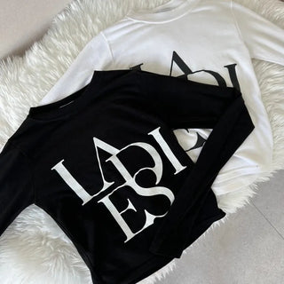 Unique Lettering Long Sleeve T-shirt Inner Tee