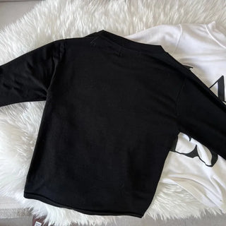 Unique Lettering Long Sleeve T-shirt Inner Tee