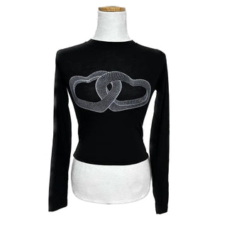 Unique 3D Heart Graphic Long Sleeve T-shirt Inner