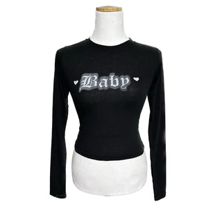 Baby Unique Lettering Long Sleeve T-shirt Inner Tee