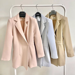 Sweet Pastel Long Sleeve Semi-Formal Belted Jumpsuit