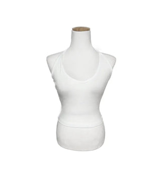 Halterneck Ribbon Choker Sleeveless Strap Halter Crop
