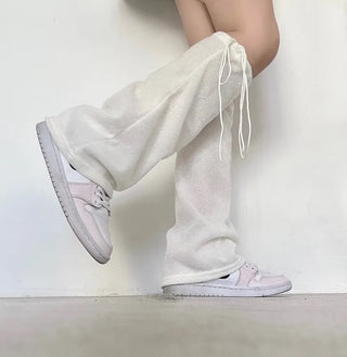 String Bootcut Leg Warmers Boot Y2K Unique Hip