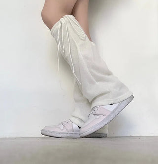 String Bootcut Leg Warmers Boot Y2K Unique Hip