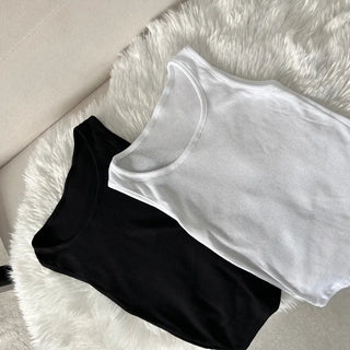 Stretchy Daily Sleeveless & Crop Top Set Long