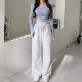 Belly Fat Elimination Elastic Waist Training Pants Wide