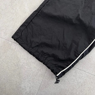 Y2K Unique Hip Crinkle Contrast Stripe Wide Fit