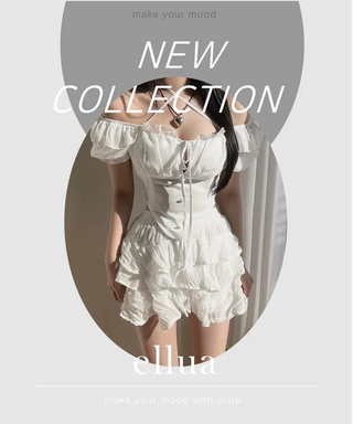 Delicate Chiffon Off-Shoulder Ribbon Halter Neck Button V-Cut